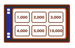選擇 1,000 到 10,000 的儲值金額